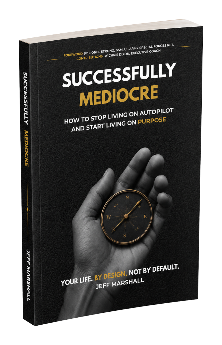 Successfully Mediocre book cover by Jeff Marshall